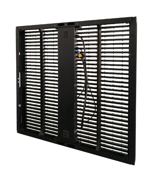 Transparent grille LED display